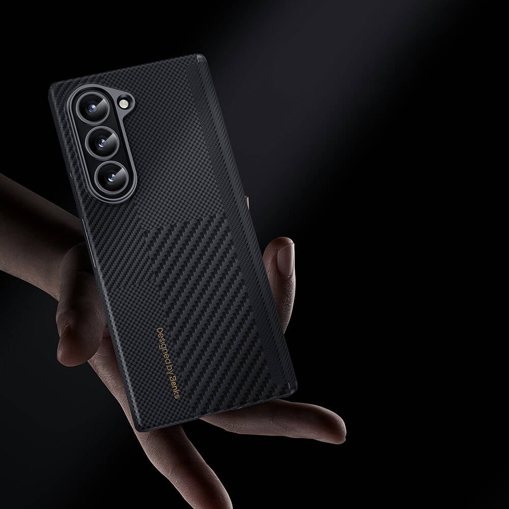 Benks Montage ArmorAir Galaxy Z Fold 6 Karbon Fiber Kevlar Kılıf Benks Montage ArmorAir Galaxy Z Fold 6 Karbon Fiber Kevlar Kılıf